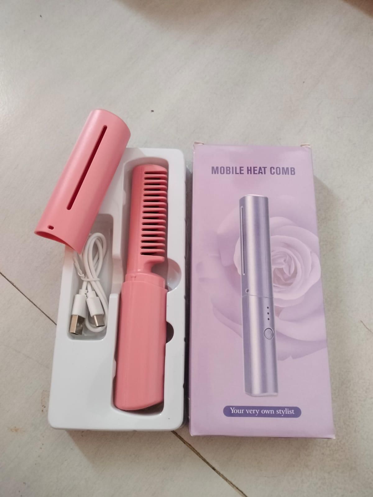 💇Rechargeable Hot Comb Hair Straightener✨