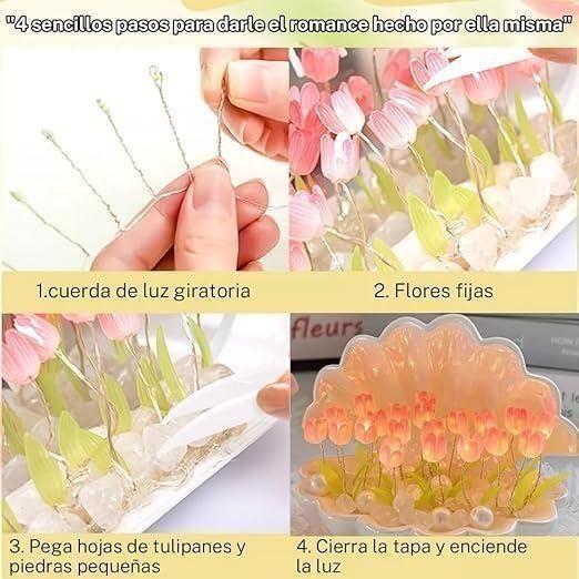 🌸Tulip Night Light Flower Lamp Shell Light - DIY Kit✨