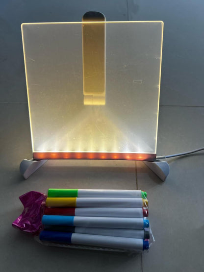 ✨3D LED Light Glass Acrylic Writing pad✨