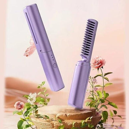 💇Rechargeable Hot Comb Hair Straightener✨